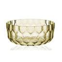 A transparent green family salad bowl by Kartell.
