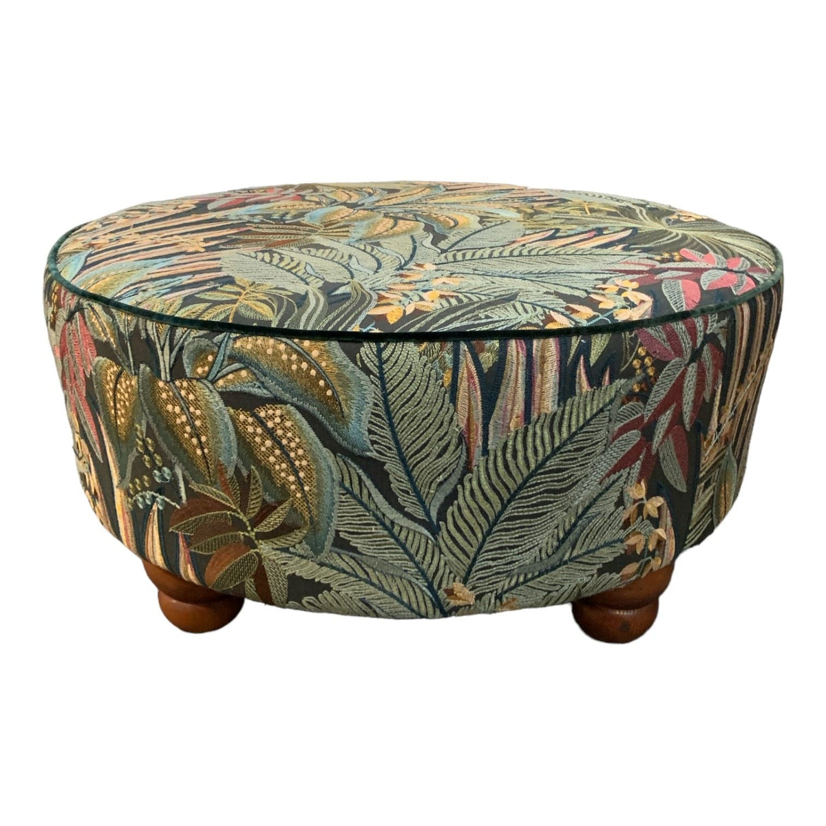 Jungle-Room-Embroidered-Round-Ottoman-Little-and-Fox