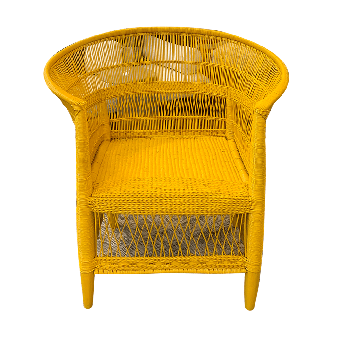 Malawi Cane Chair - Yellow
