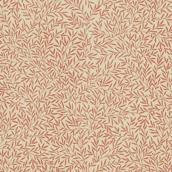 Lily Leaf Red Fabric