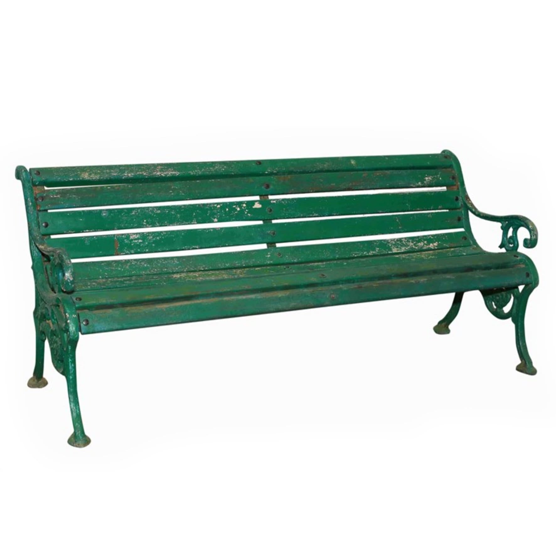 Original Green Park Bench Seat