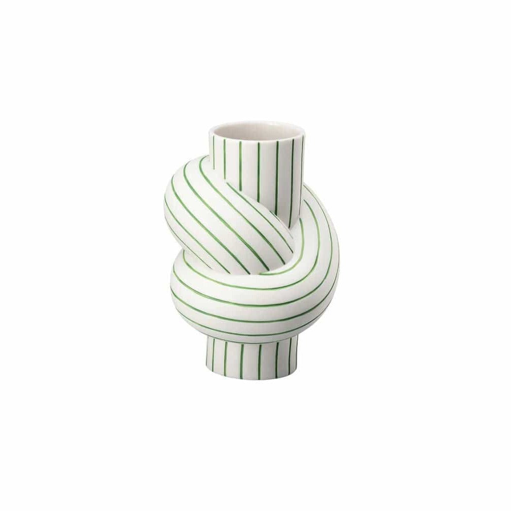 Node Stripes Vase Apple