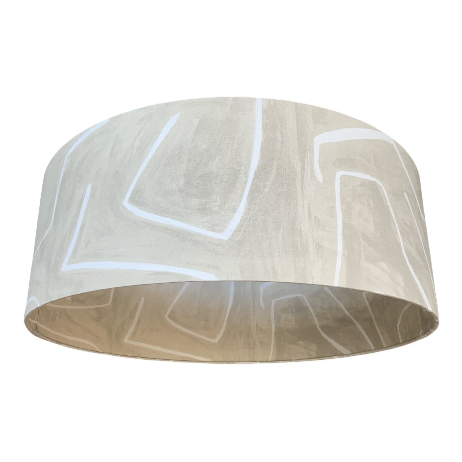 Graffito Beige Lined 28" Pendant Lampshade