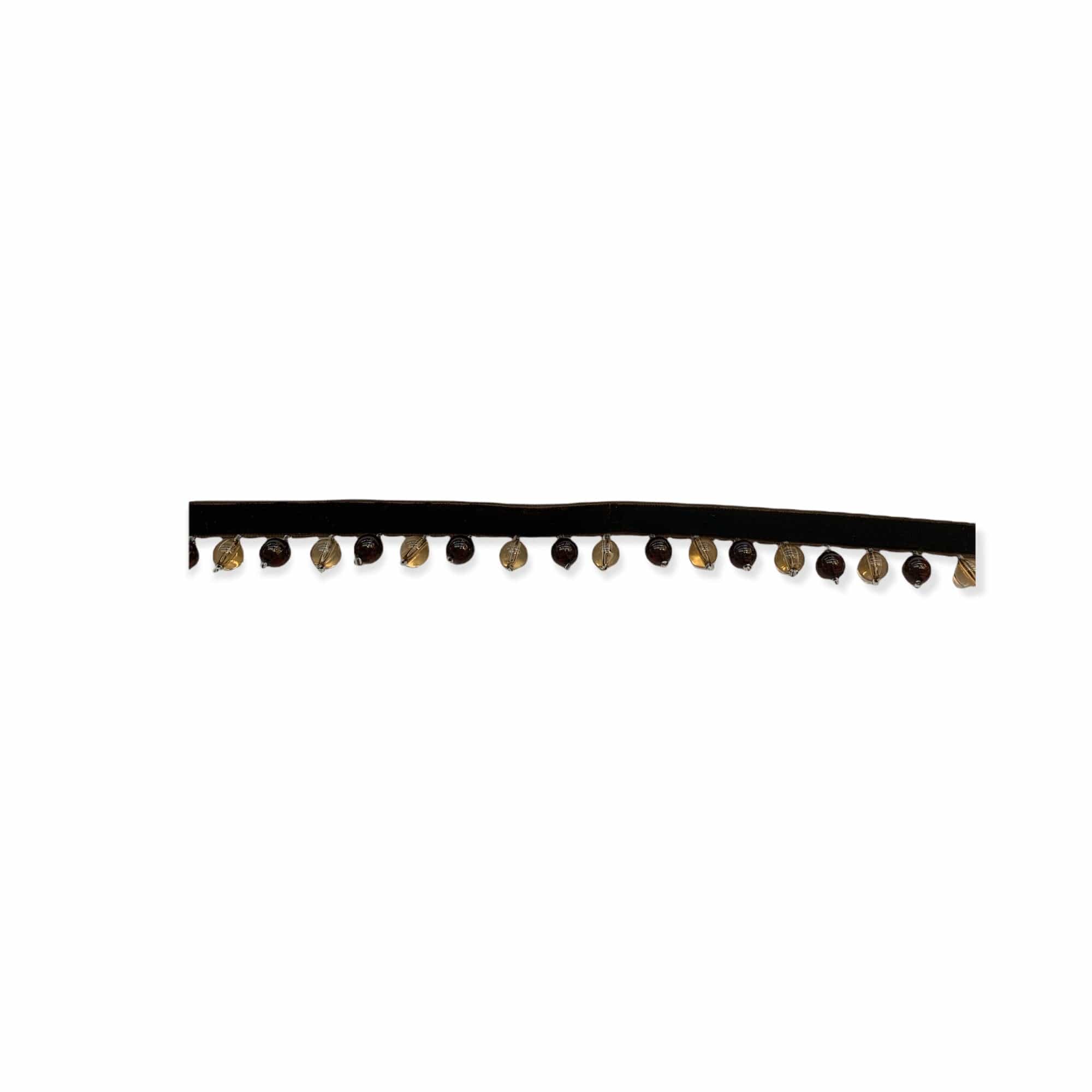 Apricot Brown Bead Trim