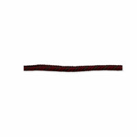 Burgundy and Green Twisted Rope Trim