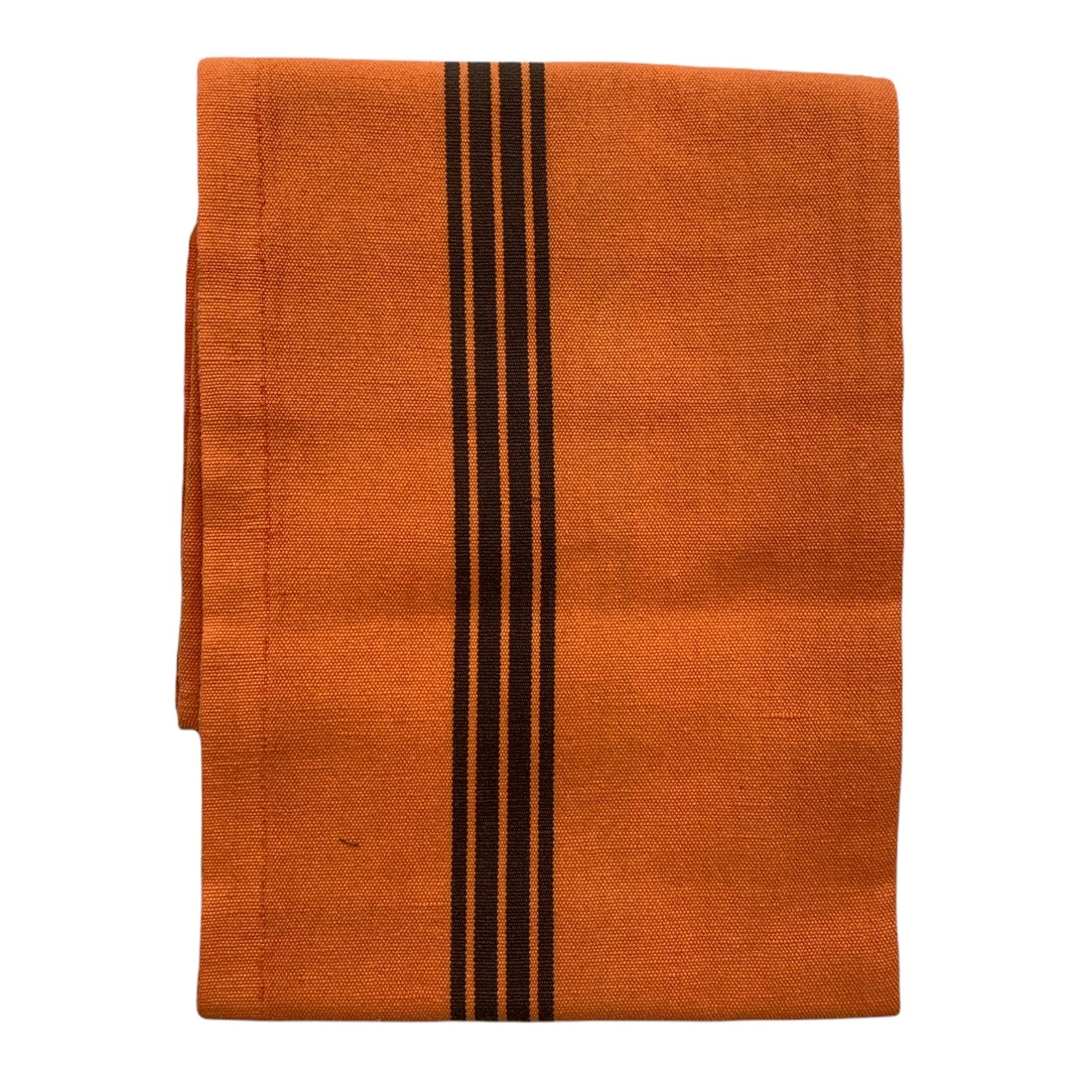 French Linen Tea Towel - Bright Orange