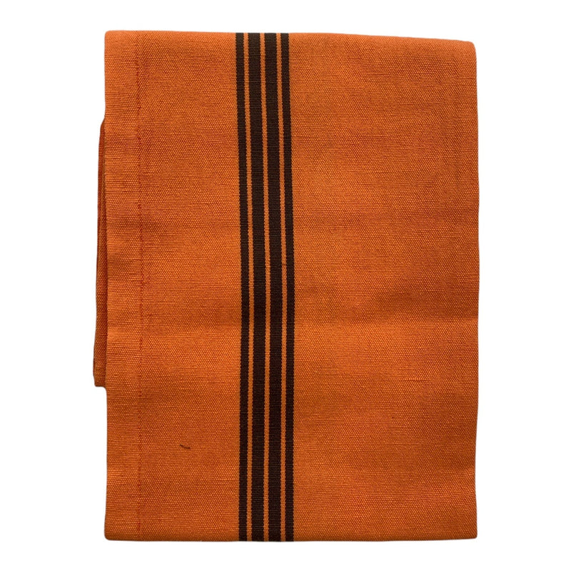 French Linen Tea Towel - Bright Orange