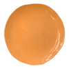 Orange ceramic plate.