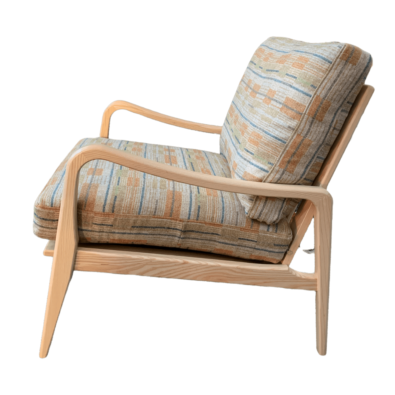 Lucca Chair - Moon Sears Gold Wool Fabric