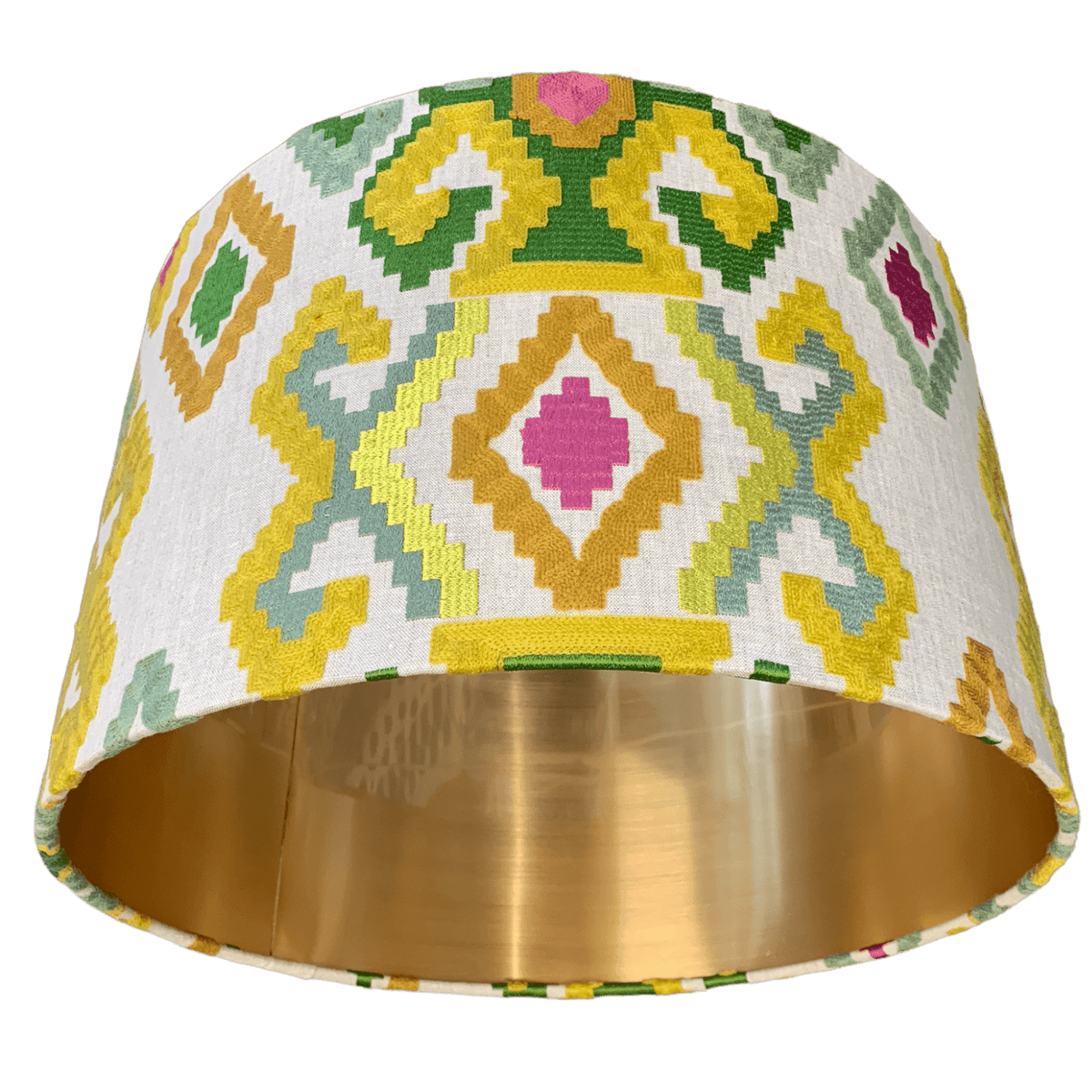 Ango Embroidered 18" Gold Lampshade
