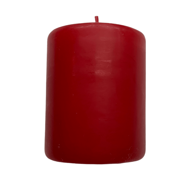 Red Pillar Candle 75mm