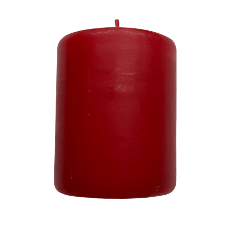 Red Pillar Candle 75mm