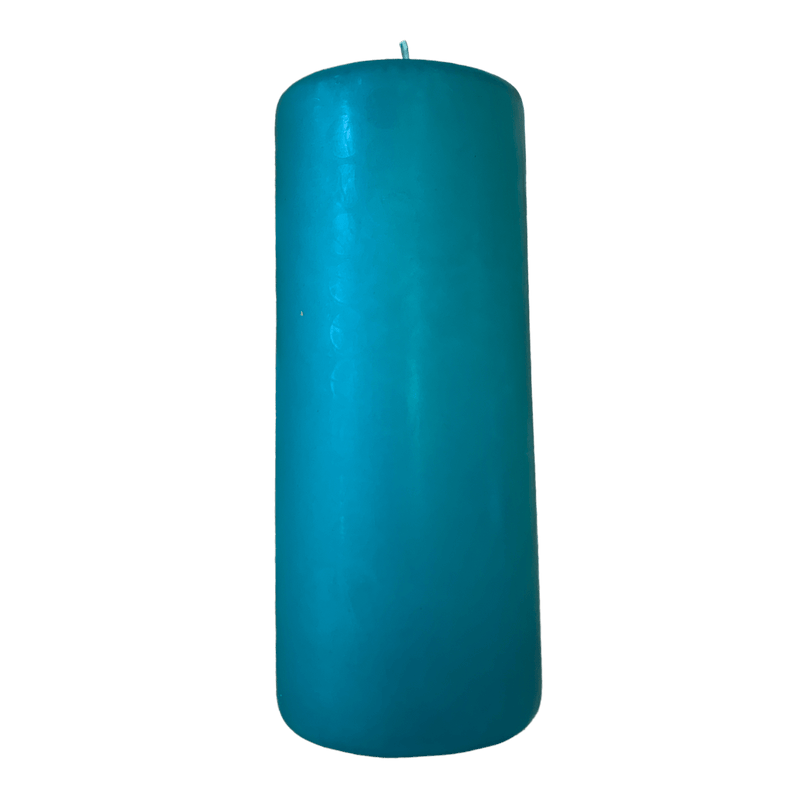 Turquoise Pillar Candle 150mm