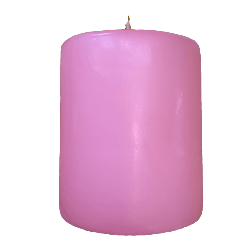 Soft Pink Pillar Candle 75mm