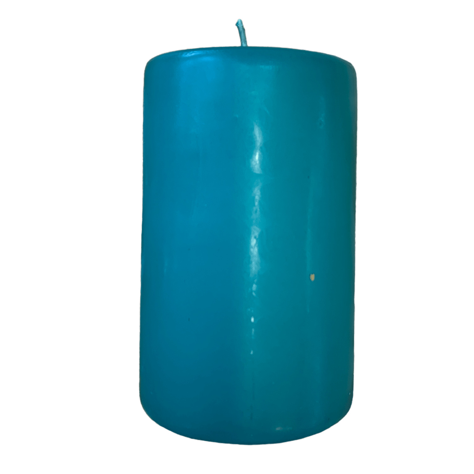 Turquoise Pillar Candle 100mm