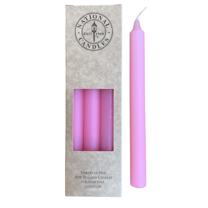 Soft Pink Boxed Candle 6's 240mm