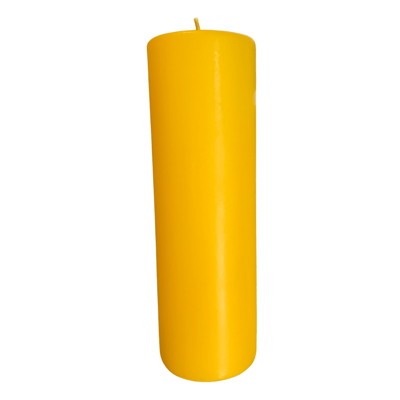 Yellow Pillar Candle 200mm
