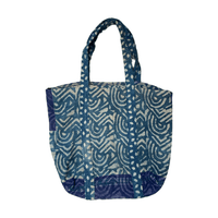 Blue Batik 1 Tote Bag