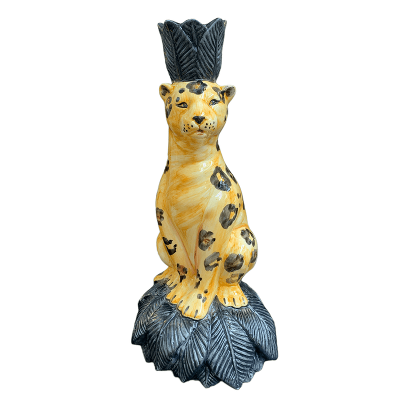 Leopard Candle Holder Single