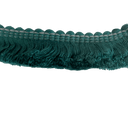 Emerald green cushion fringe.
