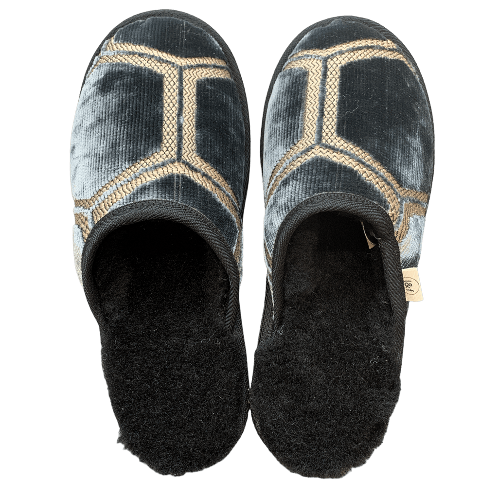 Charcoal Mani Small Black Slippers – Little & Fox