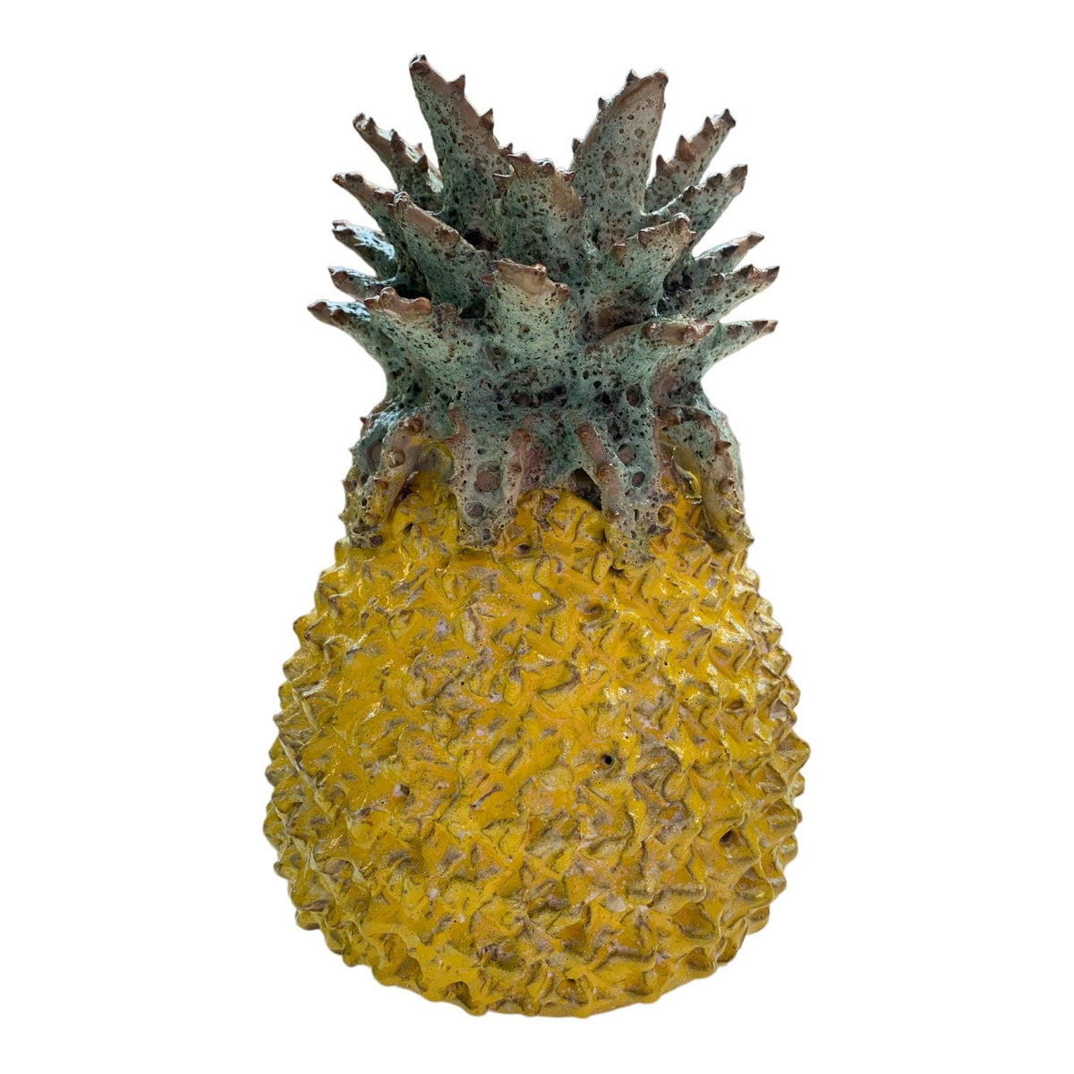 Pineapple Vase Yellow 23cm