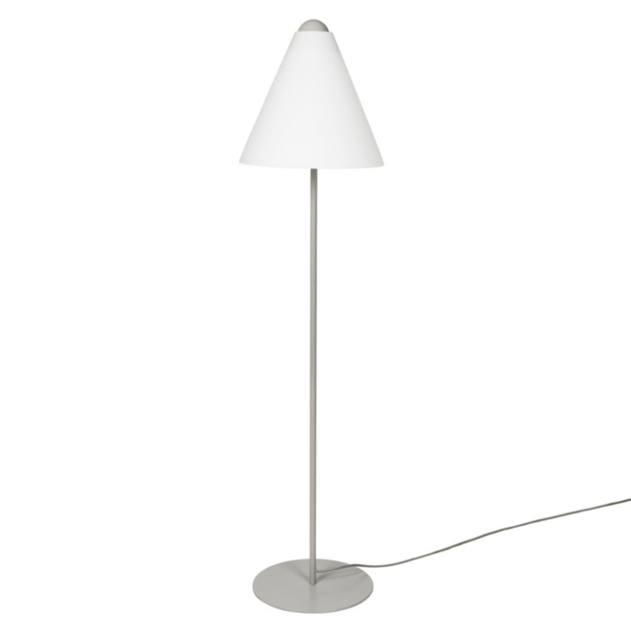 Gine lightshade White with Floor Lamp