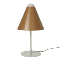 Gine Lamp with Brown Shade