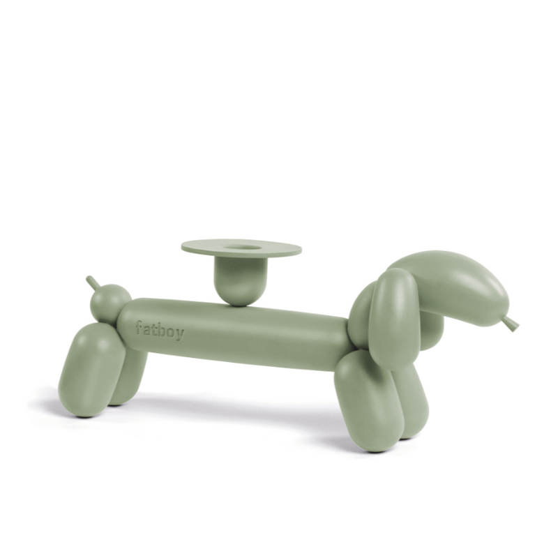 Can-Dog Candleholder Green Envy