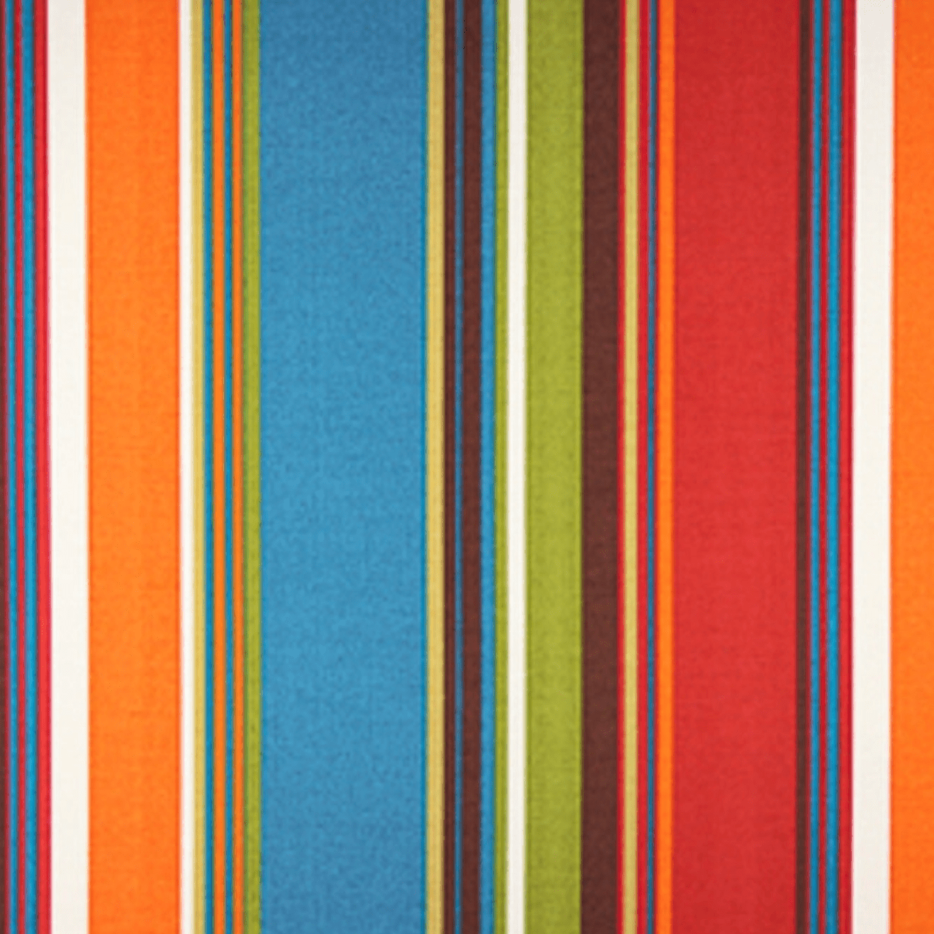 Bright striped outdoor fabric.