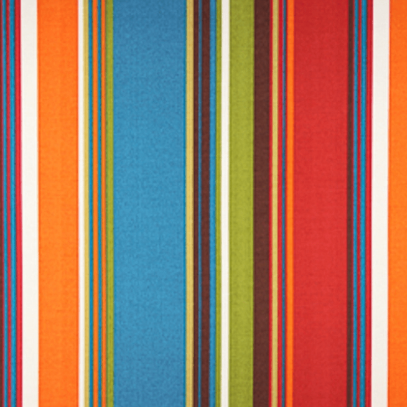 Bright striped outdoor fabric.