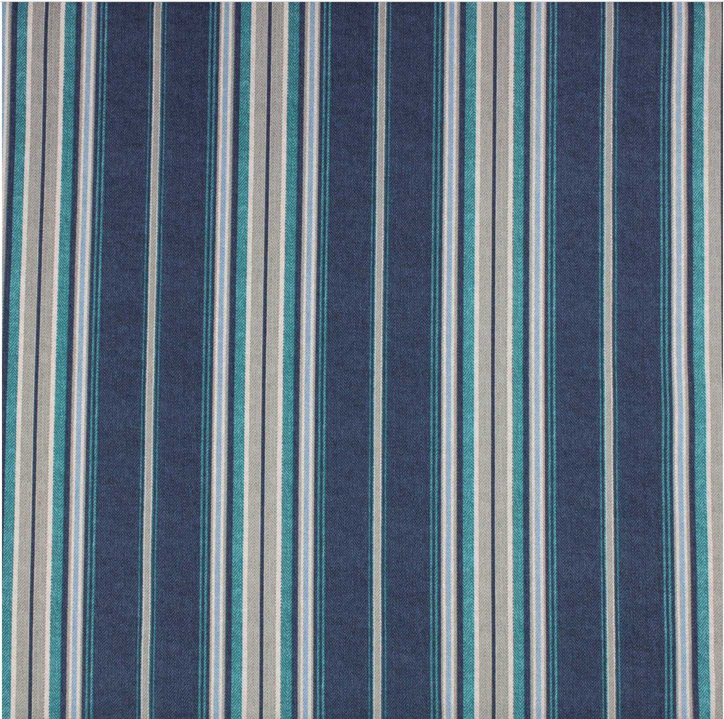 Blue stripe outdoor fabric.