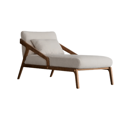 Boucle Mid Century Chaise