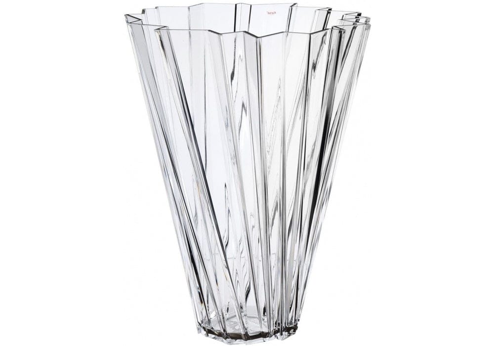 A transparent white vase in the Kartell Shanghai collection.