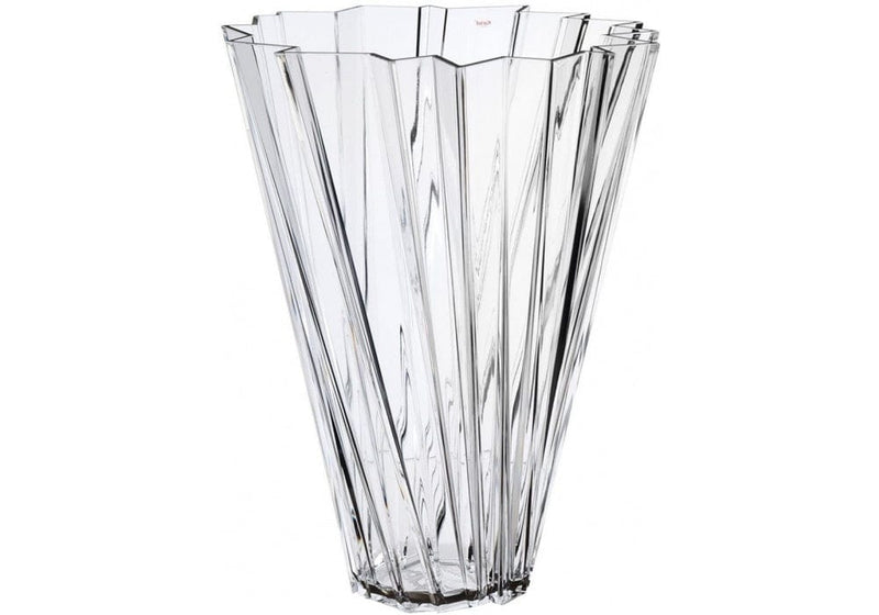 A transparent white vase in the Kartell Shanghai collection.