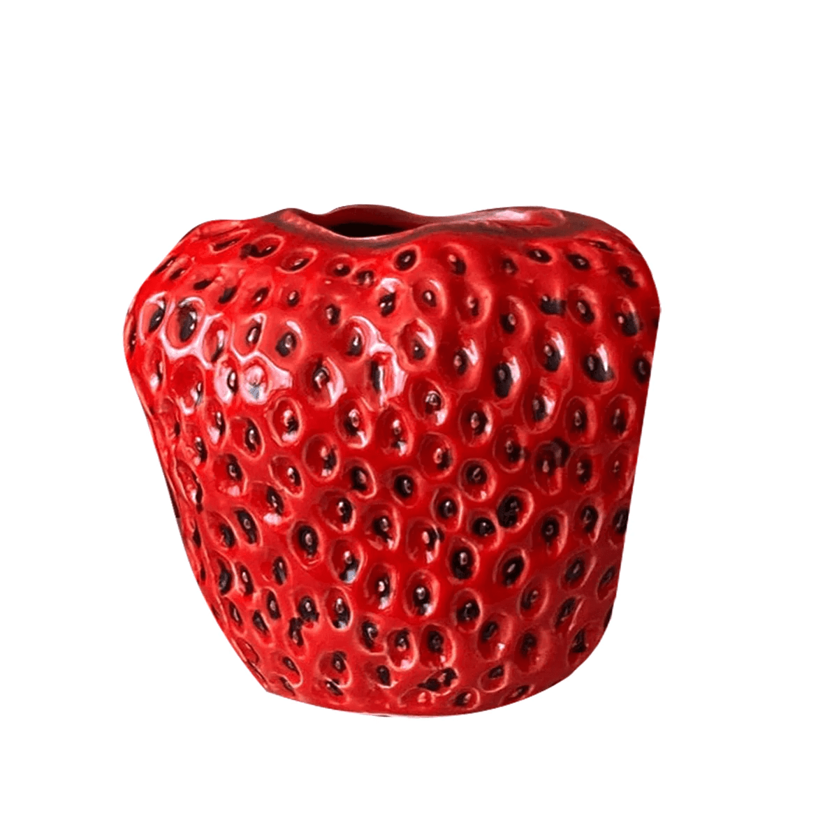 A 12cm strawberry vase