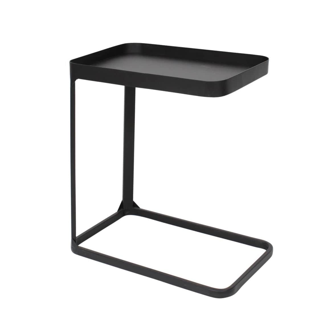 Black metal side table for your sofa.