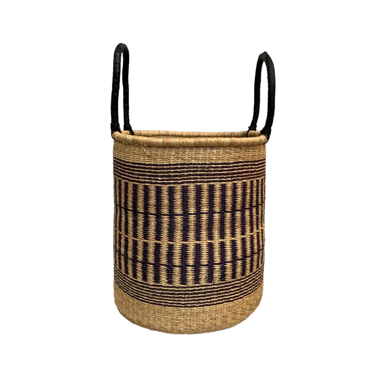 Woven-Aubergine-Medium-Basket