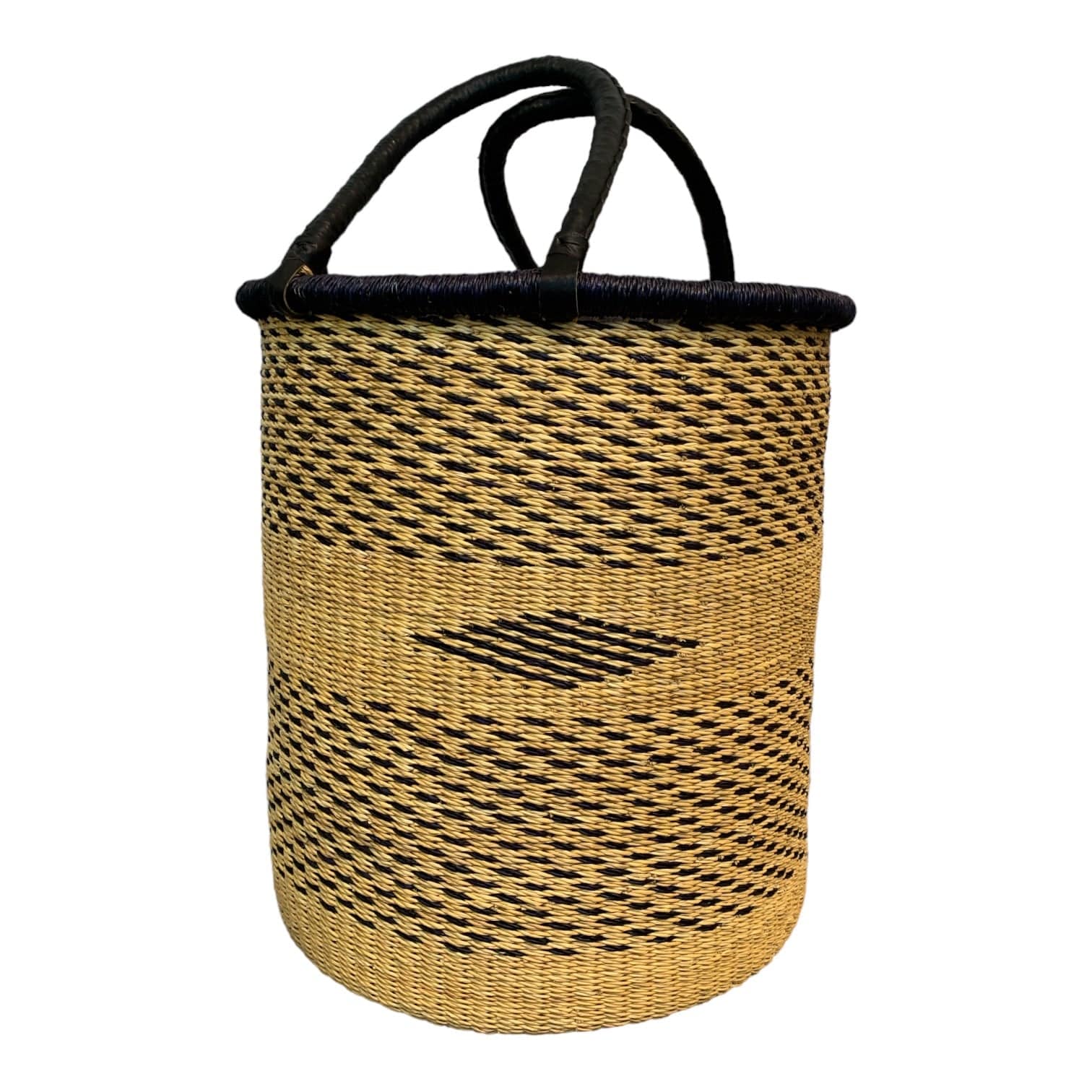 Woven Black Monochrome Large Basket