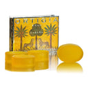 4 bars of Ortigia Sicilia soap with Sicilian themed box.