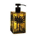 Ortigia liquid soap in a glass bottle.