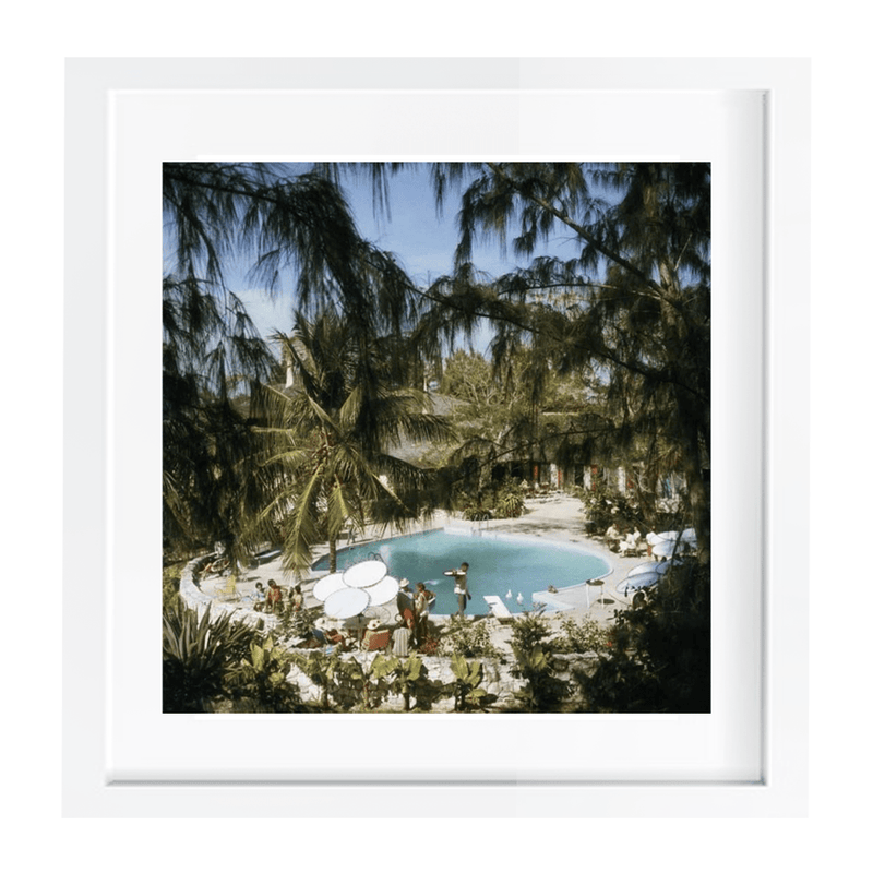 Slim Aarons 'Eleuthera Pool Party' Framed Print