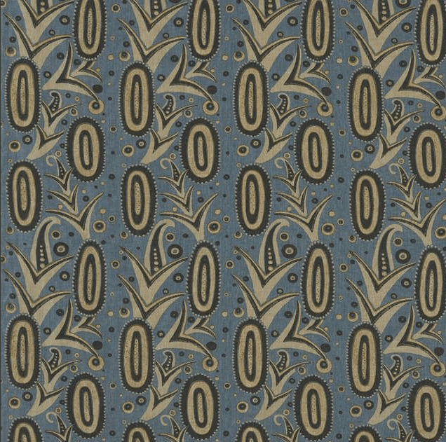 Ananas Blue Fabric