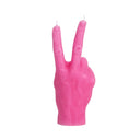 Pink Peace Candle Hand