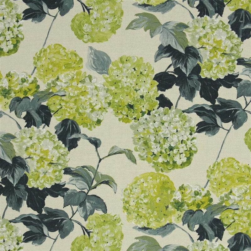 Cassandra Moss Hydrangeas Fabric