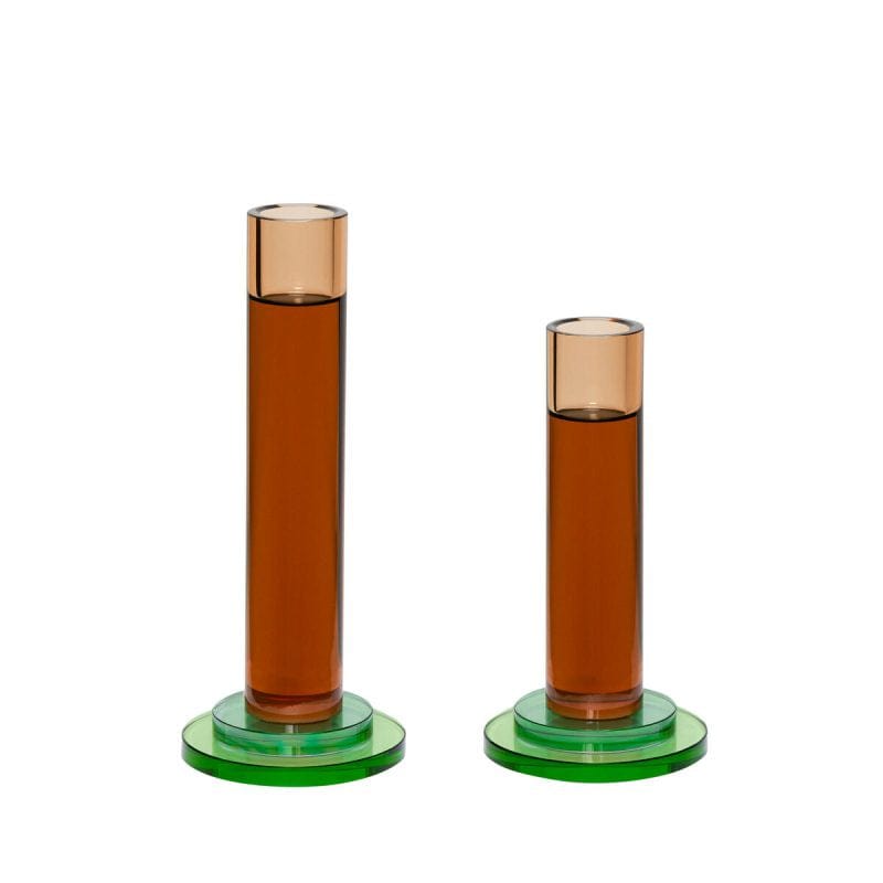 Comet Candlesticks Amber