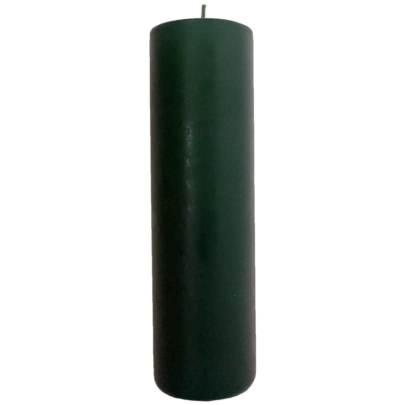 Forest Green Pillar Candle 200mm Little & Fox