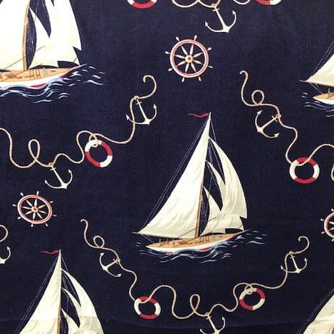 Inlet View Navy Fabric