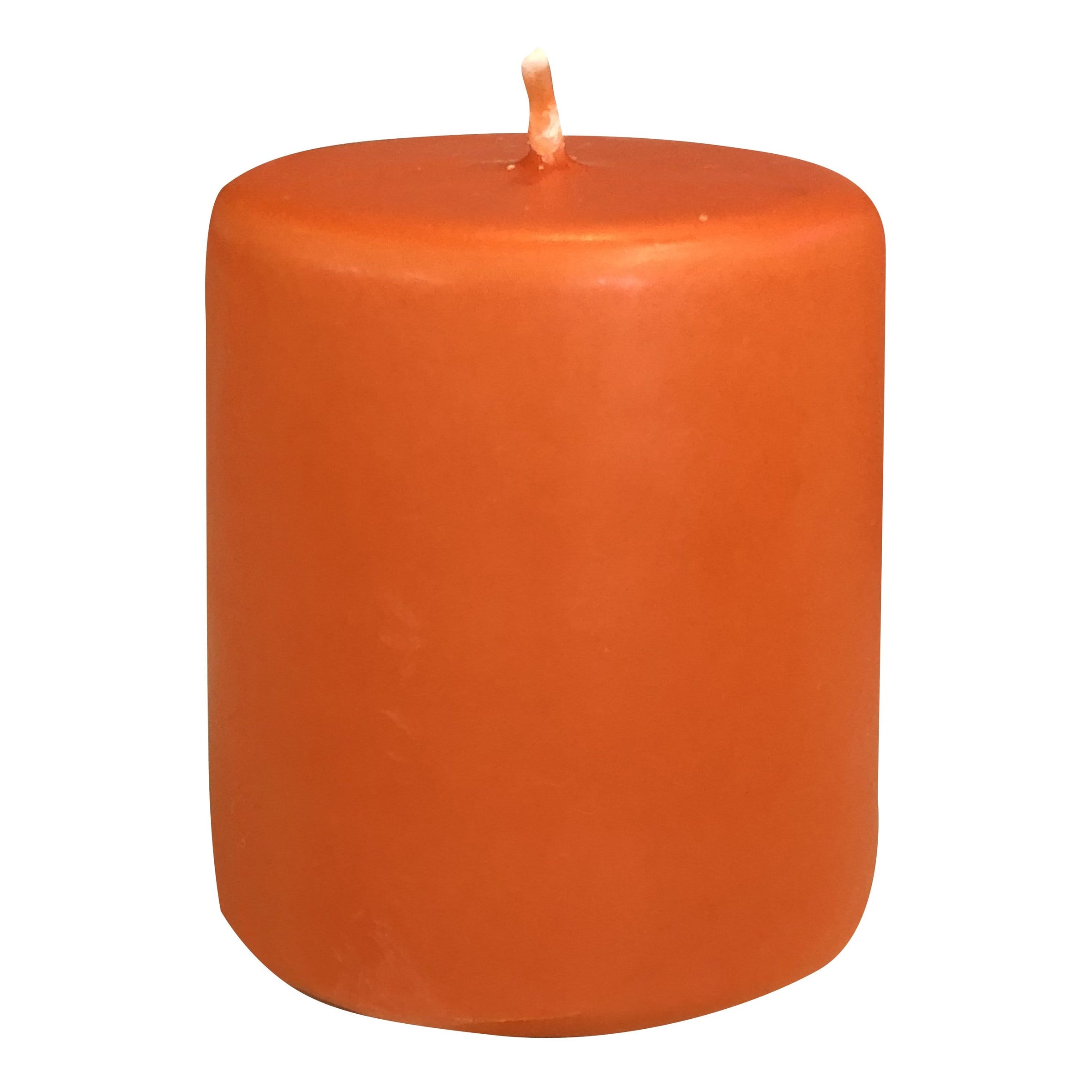 Orange Pillar Candle 75mm