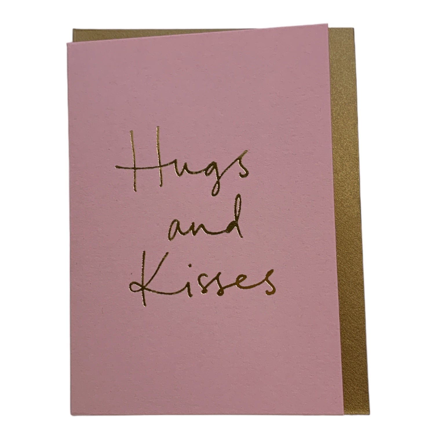 Hugs and Kisses Pink Card